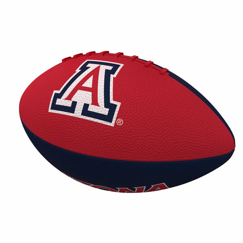 Junior size Arizona Pinwheel rubber football by Logo Brands, suitable for recreational play, with colorful pinwheel design.