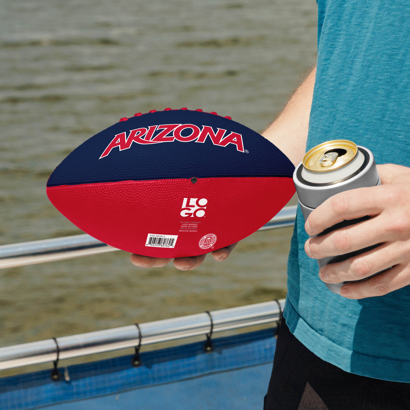 Arizona Pinwheel Junior Size Rubber Football