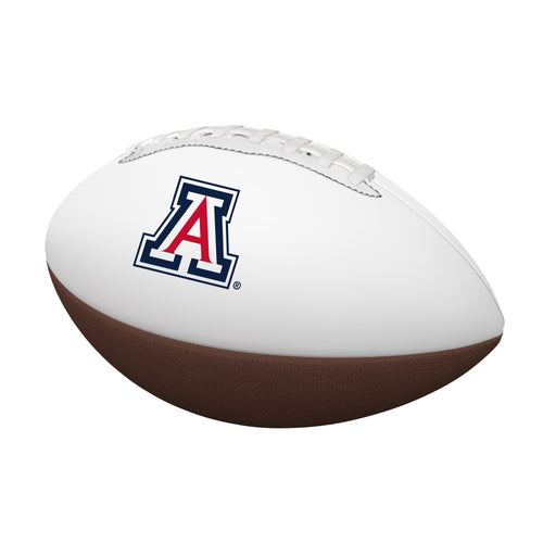 Arizona Mini Gameday Autograph Football by Logo Brands, recreation football with handwritten signatures and team logo design.