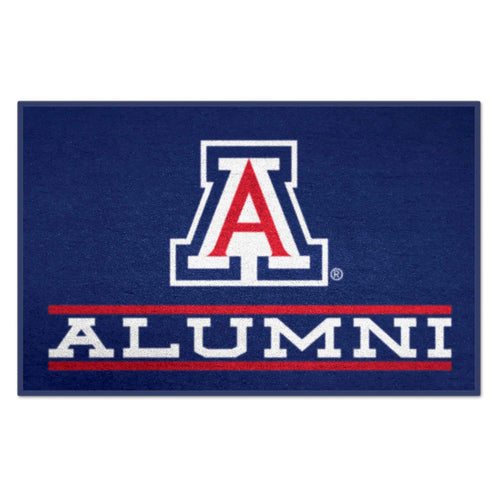 University of Arizona Alumni starter mat by Logo Brands featuring the university logo and colors, ideal for dorms or offices.