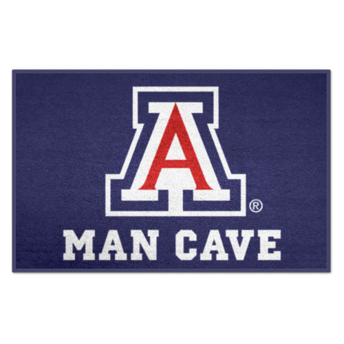 University of Arizona Man Cave starter mat by Logo Brands, featuring university logo and Arizona-themed design, ideal for man caves.