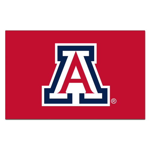 University of Arizona ROOKIE logo mats by Logo Brands, featuring team logo and colors, suitable for indoor or outdoor use.