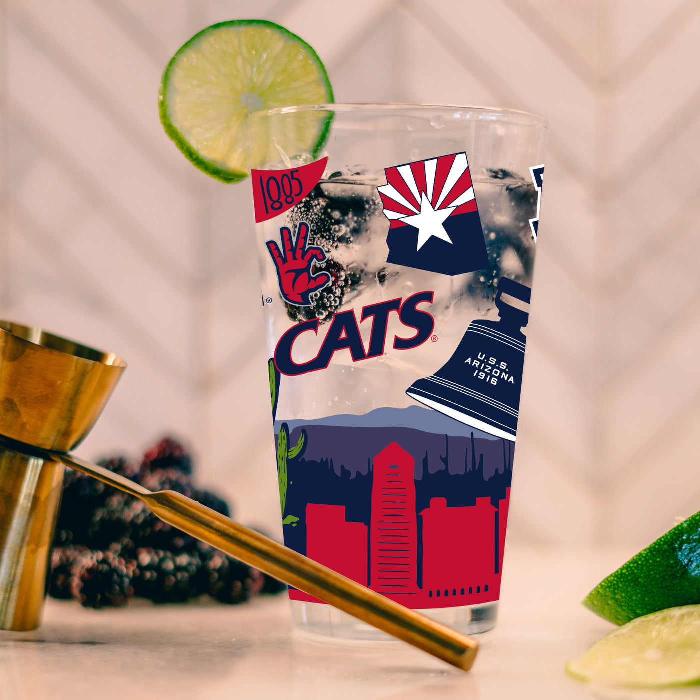 Arizona 16oz Native Pint Glass