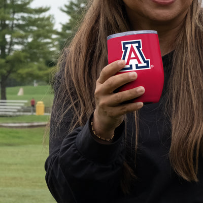ARIZONA 16OZ GAMEDAY STAINLESS CURVED