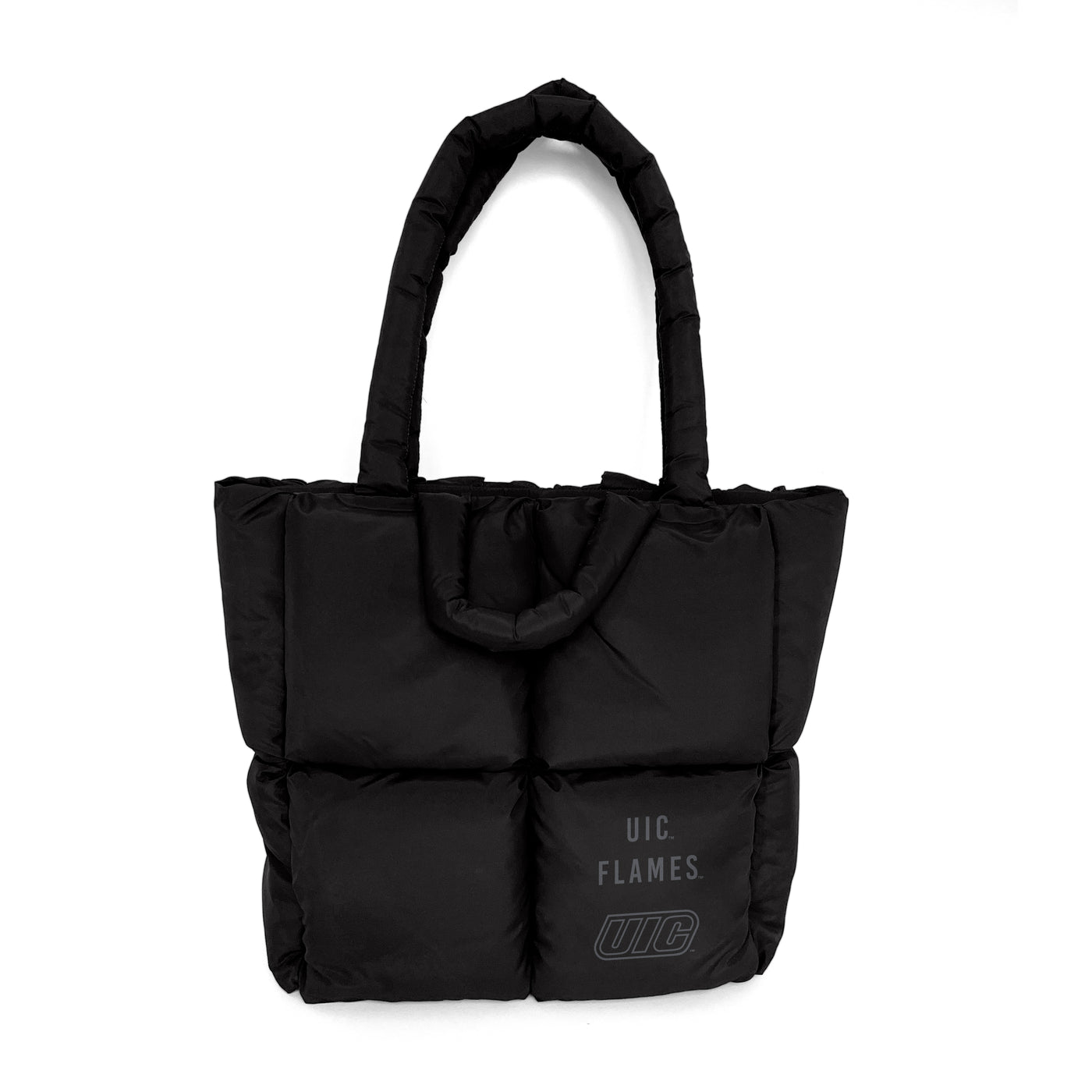 Illinois - Chicago Black Puff Tote