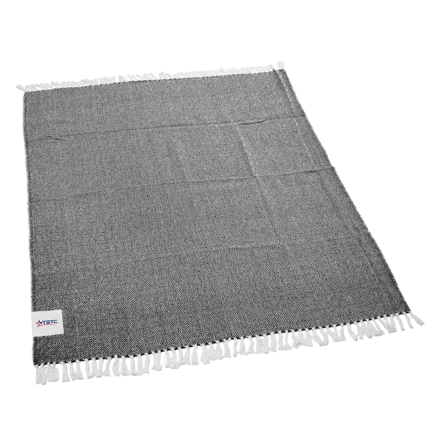 Texas State Tech Black Farmhouse Throw