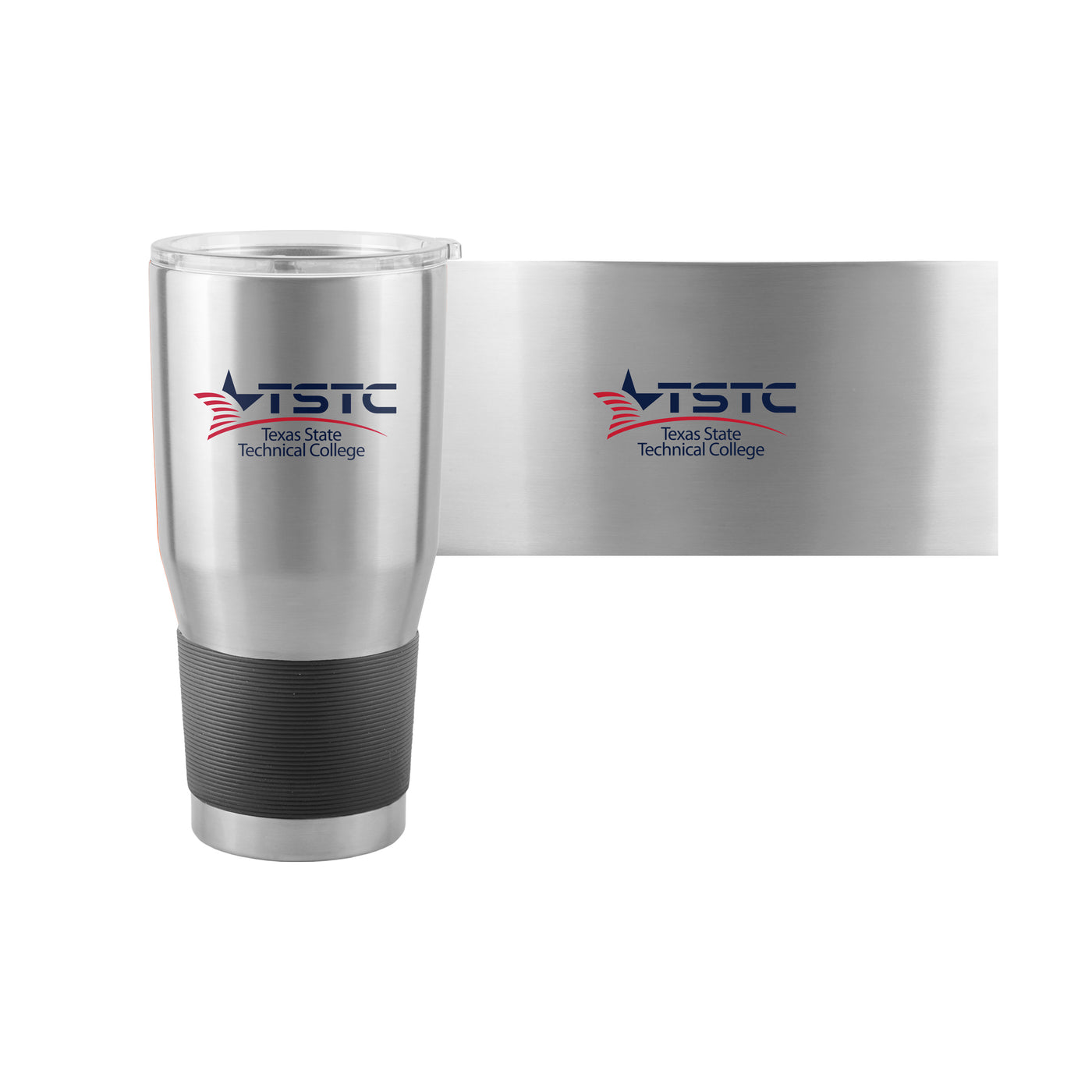 Texas State Tech 30oz Black Sleeve Stainless Steel Tumbler