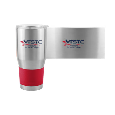 Texas State Tech 30oz Red Sleeve Stainless Steel Tumbler