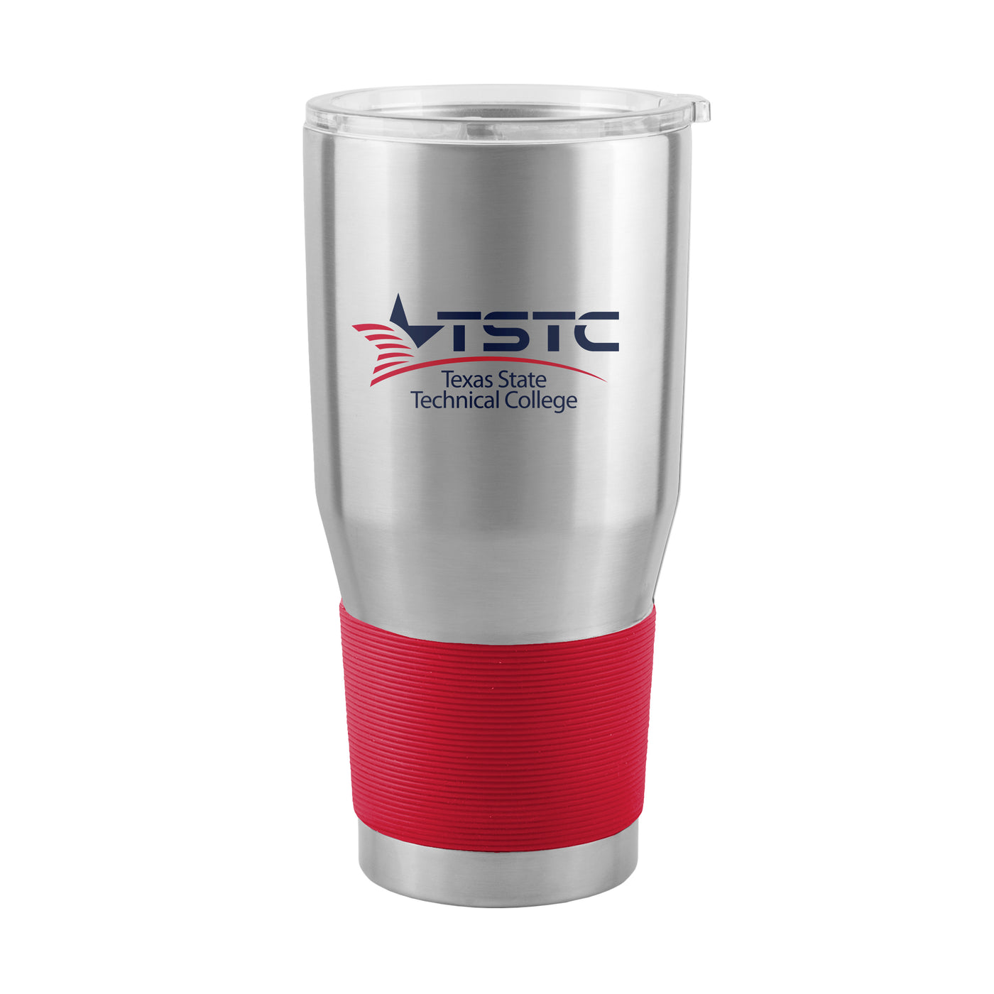 Texas State Tech 30oz Red Sleeve Stainless Steel Tumbler