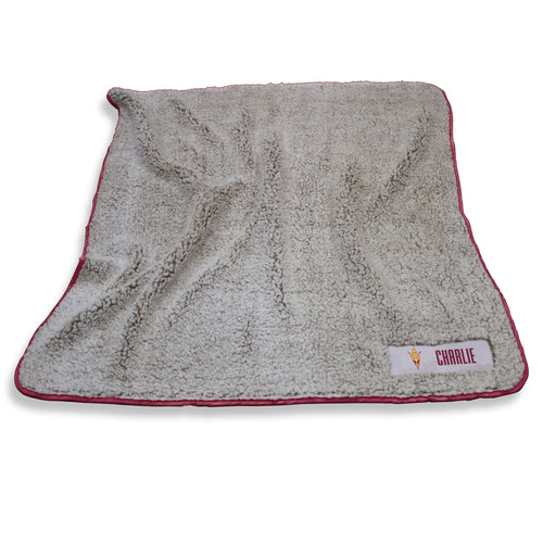 Arizona State personalized frost fleece blanket by Logo Brands, featuring a cozy, soft fleece with Arizona State University logo.