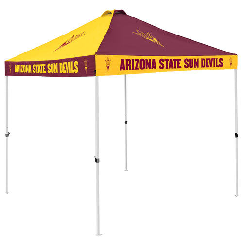 Arizona State Checkerboard Canopy shelter by Logo Brands with checkerboard pattern, providing shade and outdoor protection.