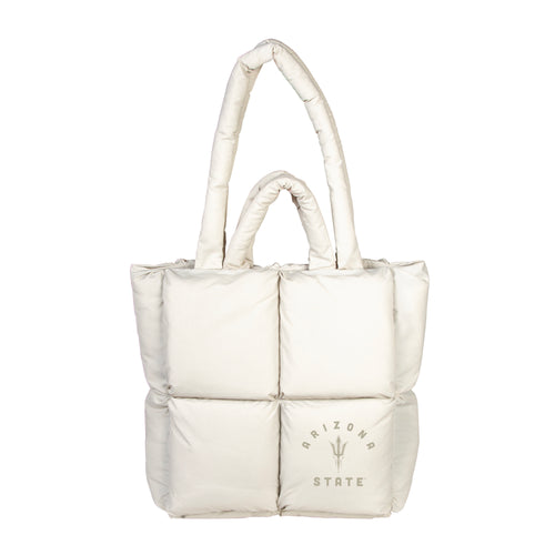 Arizona State Sand Puff Tote bag by Logo Brands, featuring a sporty tote with Arizona State University logo and vibrant team colors.