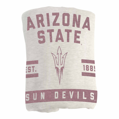 Arizona State Oatmeal Sweatshirt Blanket - Logo Brands