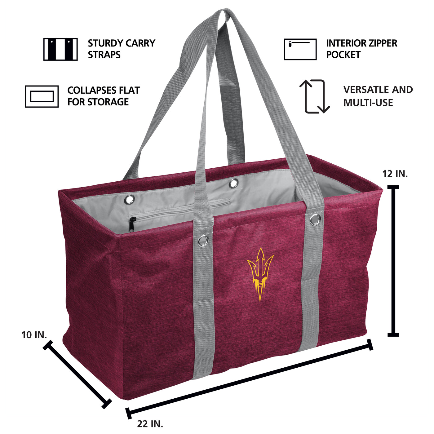 Arizona State Crosshatch Picnic Caddy