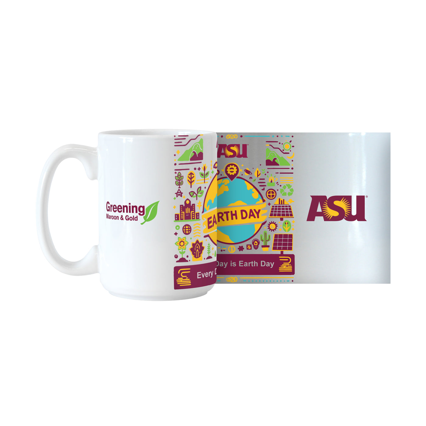 Arizona State Leo Earth Day 15oz Sublimated Mug