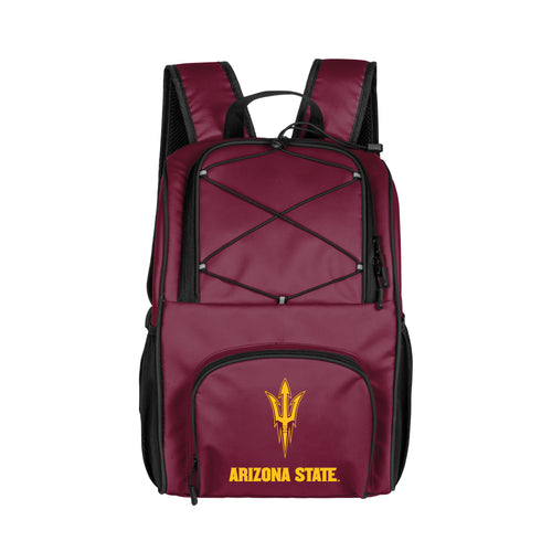 AZ State 24 Can Flex Backpack Cooler by Logo Brands, showing the insulated cooler with adjustable straps and state-themed design.