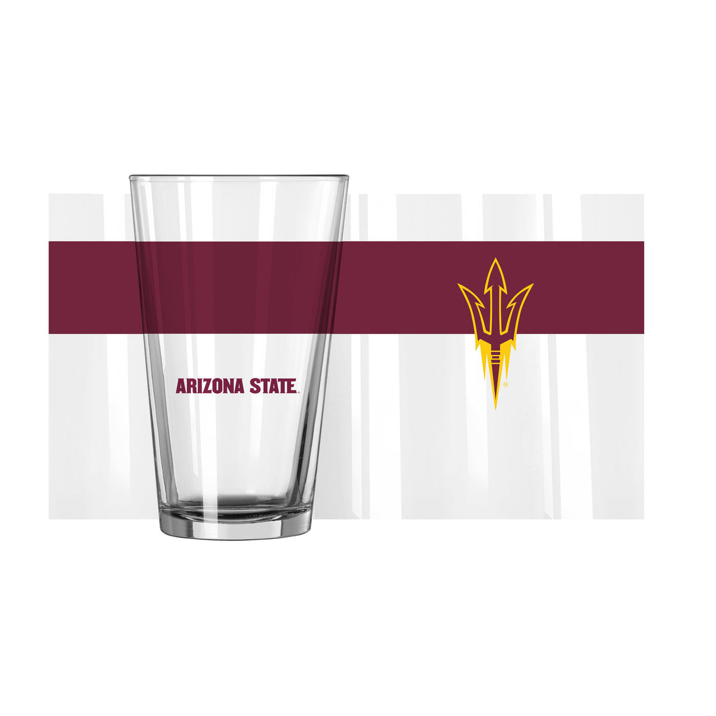 Arizona State 16oz Colorblock Pint Glass