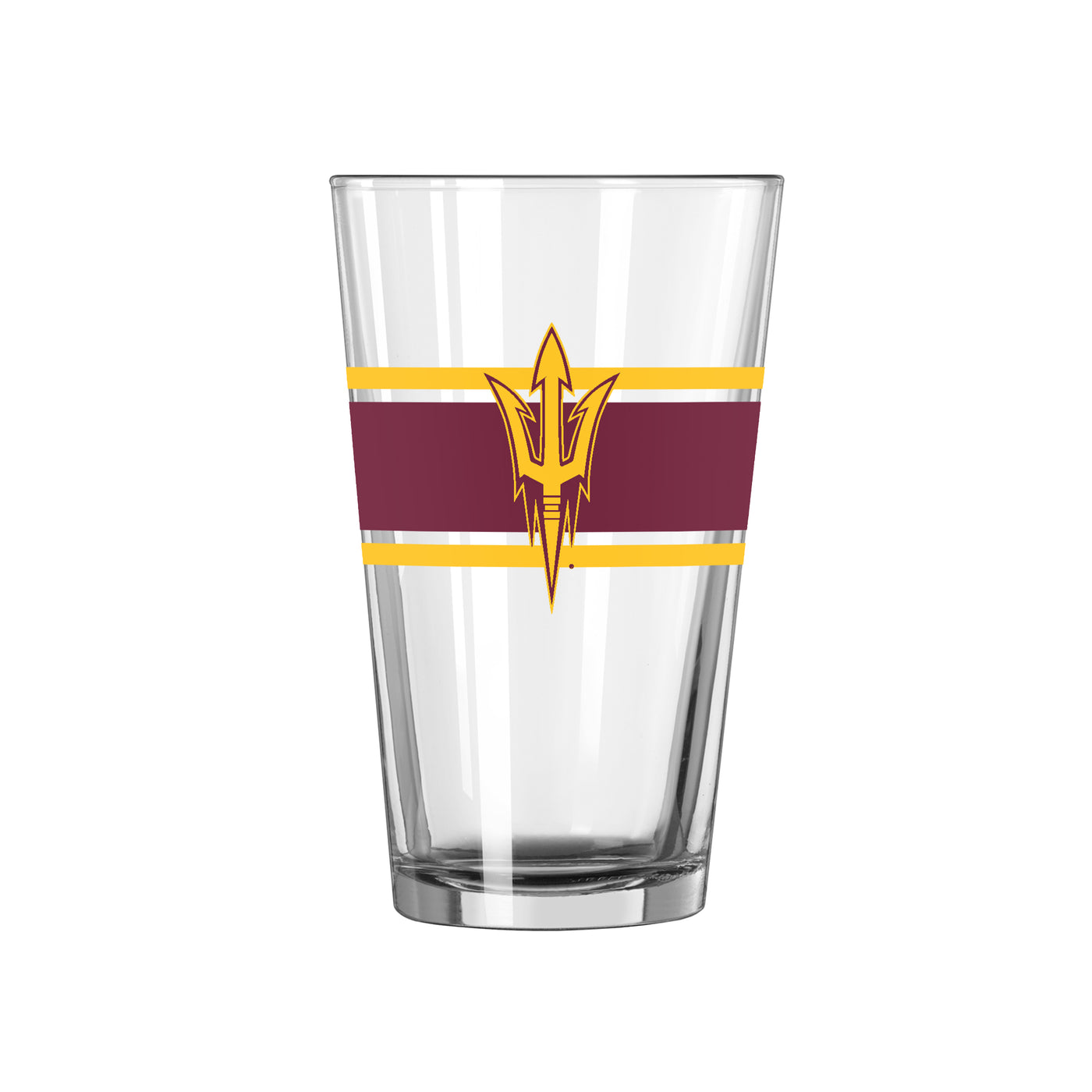 Arizona State 16oz Stripe Pint Glass - Logo Brands