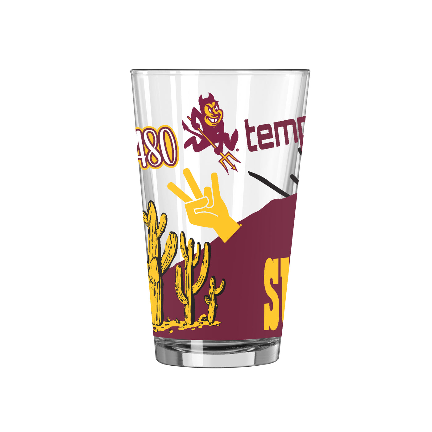 Arizona State 16oz Native Pint Glass