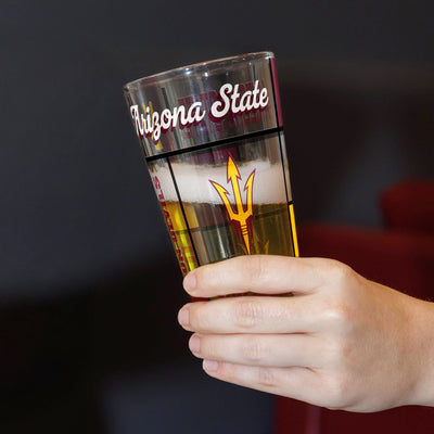 AZ State 16oz Quilted Stained Pint Glass