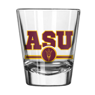 Arizona State 2oz Letterman Shot Glass