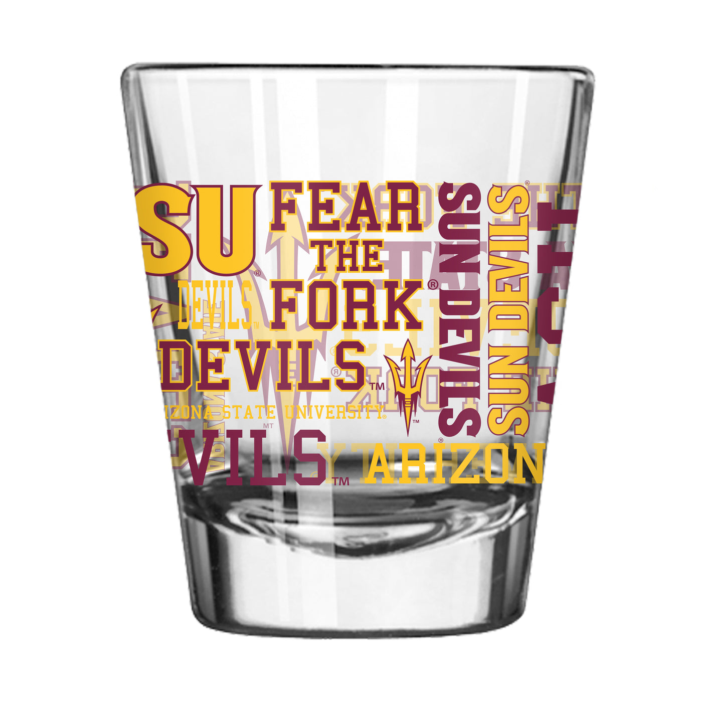 Arizona State 2oz Spirit Shot Glass