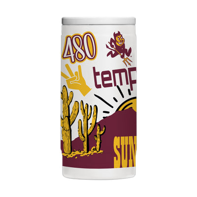 Arizona State 12oz Native Powder Coat Coolie