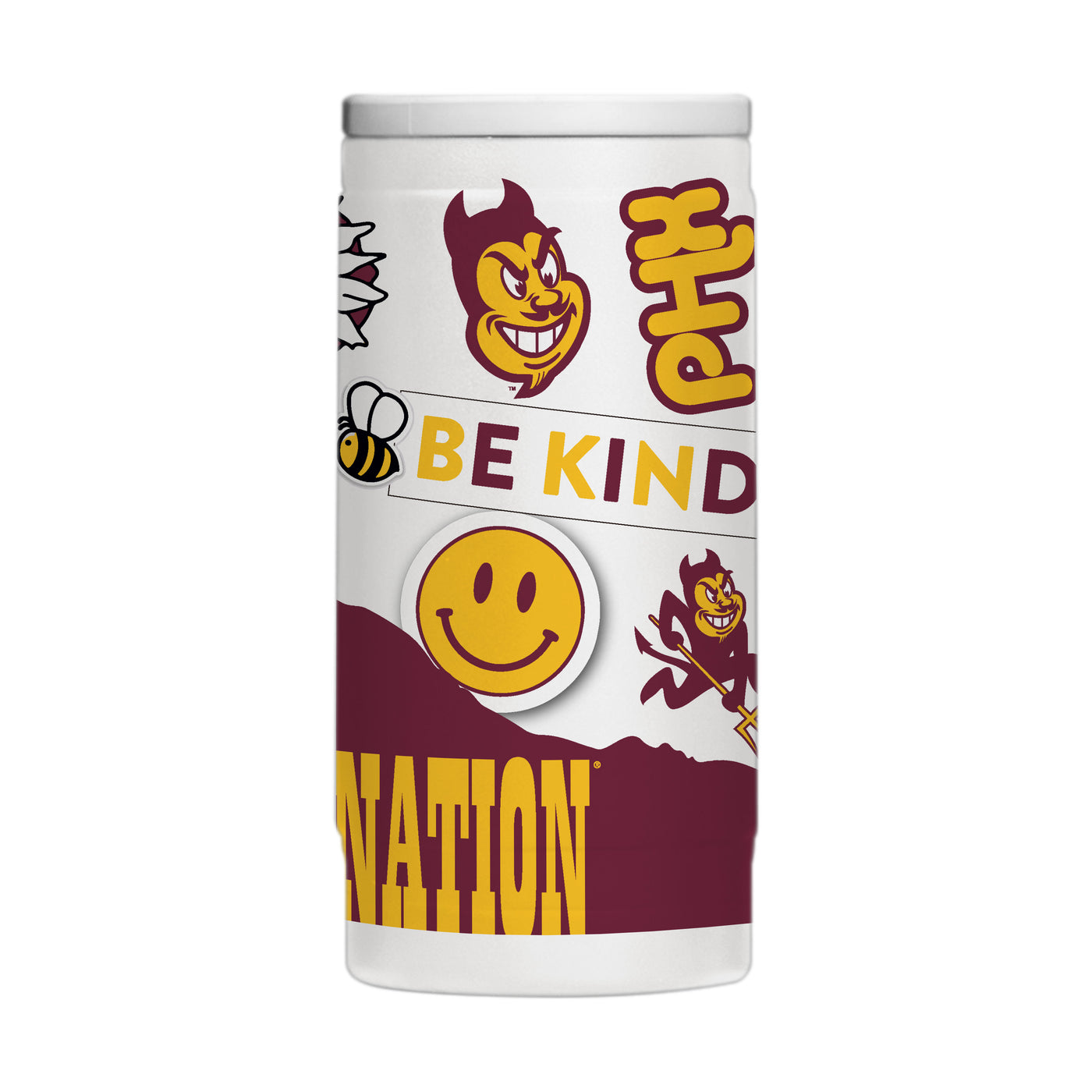 Arizona State 12oz Native Powder Coat Coolie