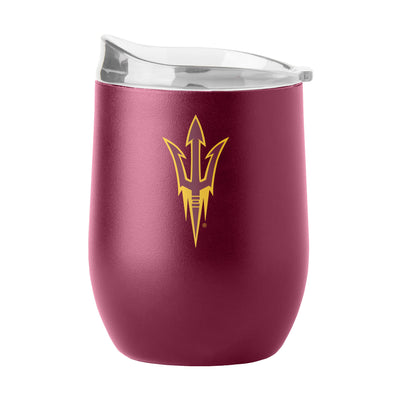 Arizona State 16oz Flipside Powder Coat Curved Beverage - Logo Brands