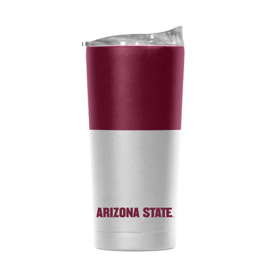 Arizona State 20oz Colorblock White Powder Coat Tumbler