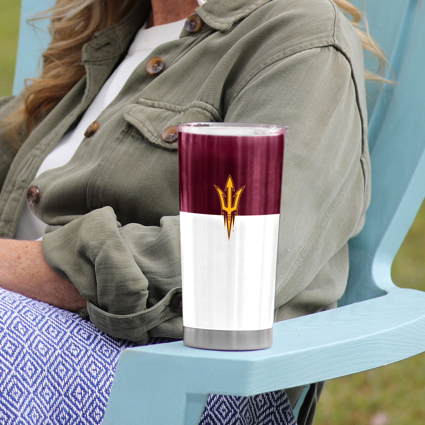 AZ State Colorblock 20oz Stainless Tumbler
