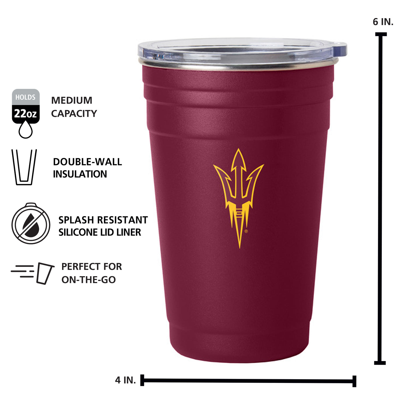 AZ State 22oz Flipside Stainless Cup