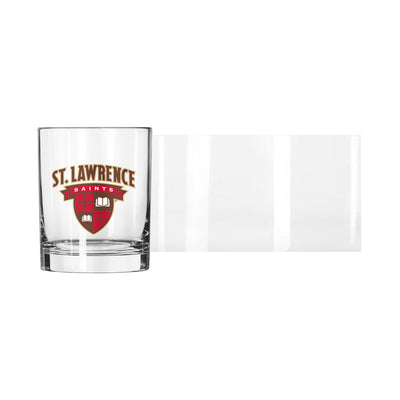 St. Lawrence U 14oz Logo Rocks Glass