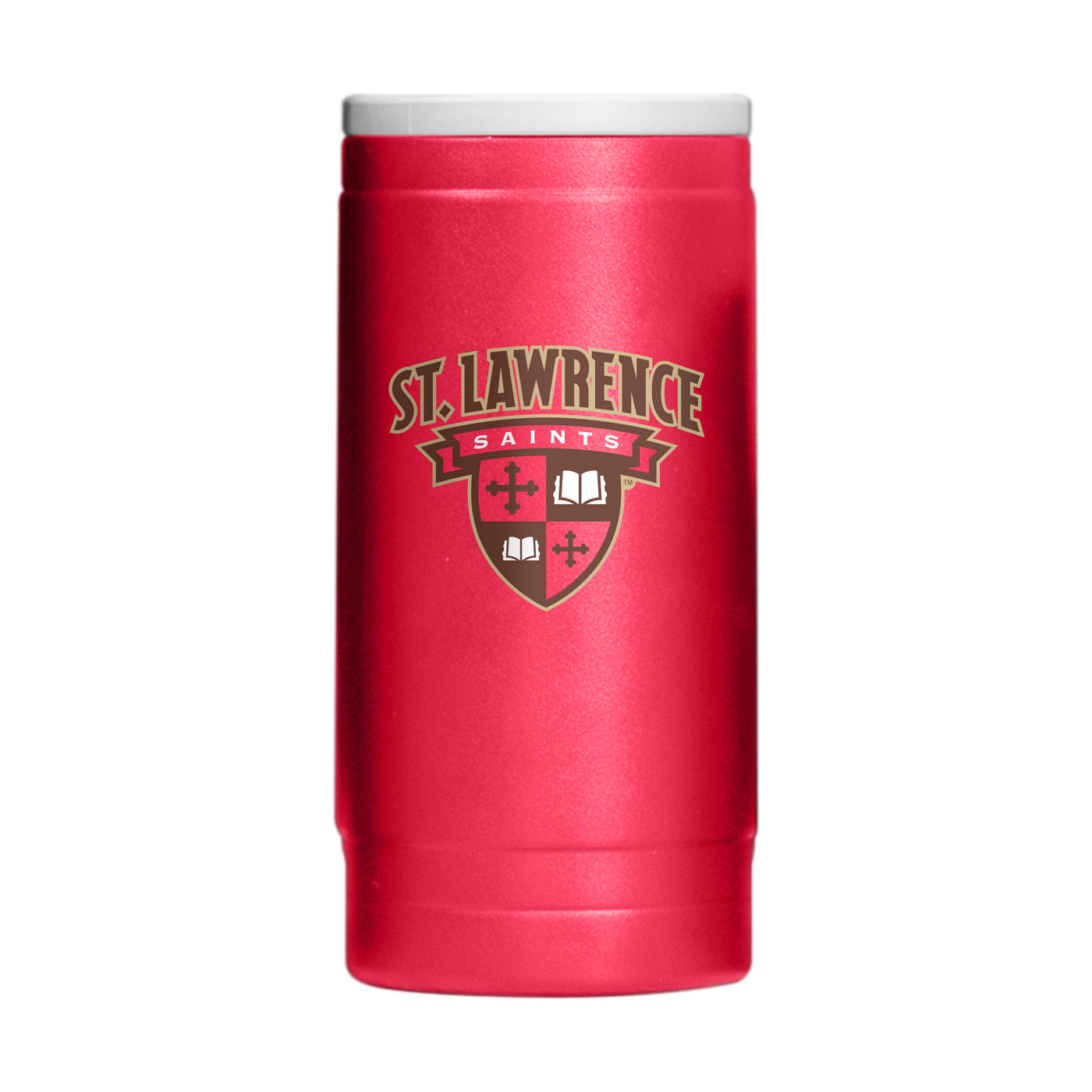 St. Lawrence U 12oz Logo Powdercoat SlimCan Coolie