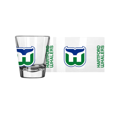 Hartford Whalers Full Color 2oz Gameday Shot Glass