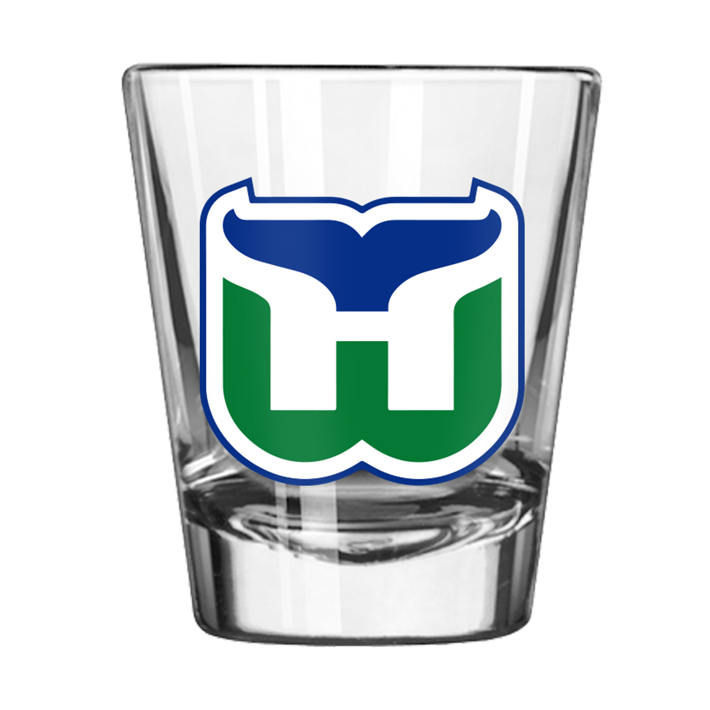 Hartford Whalers Full Color 2oz Gameday Shot Glass
