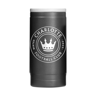 Charlotte FC 12oz Flipside Powder Coat Slim Can Coolie