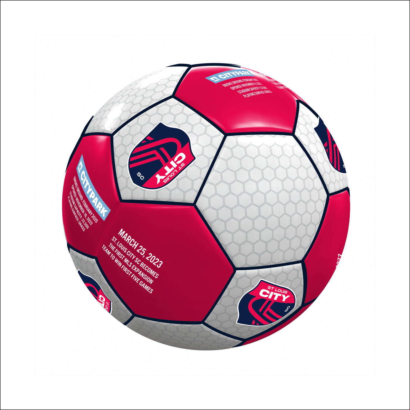 St Louis City SC Soccer Ball