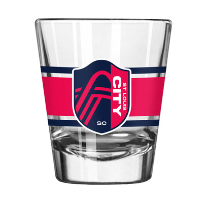 St Louis City SC 2oz Stripe Shot Glass