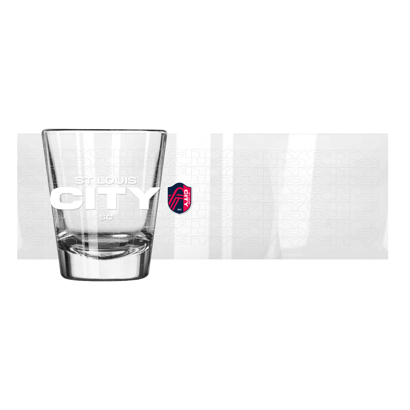 St Louis City SC Line Cueue 2oz Shot Glass