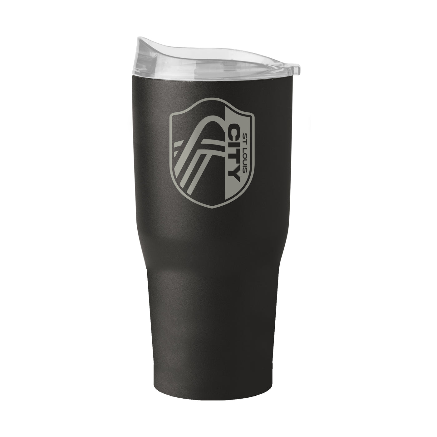 St Louis FC Gunmetal 30oz Black Powder Coat Tumbler