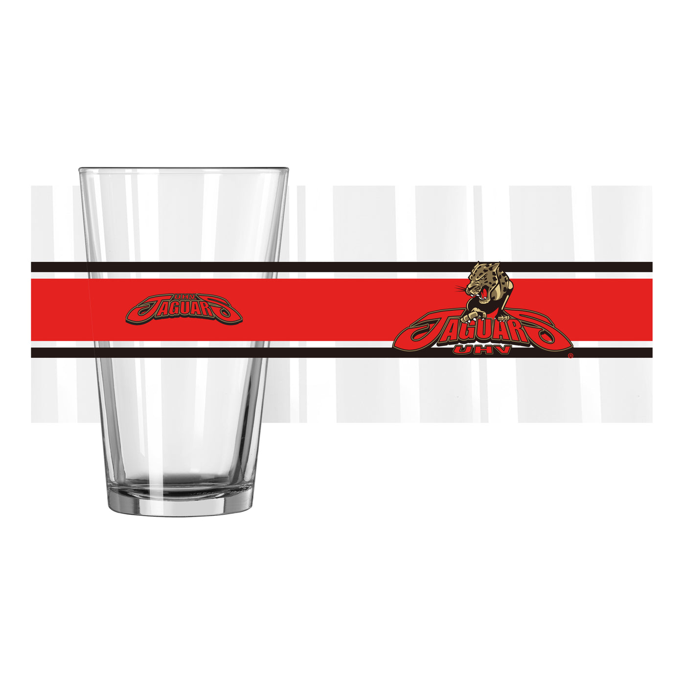 Houston - Victoria 16oz Stripe Pint Glass