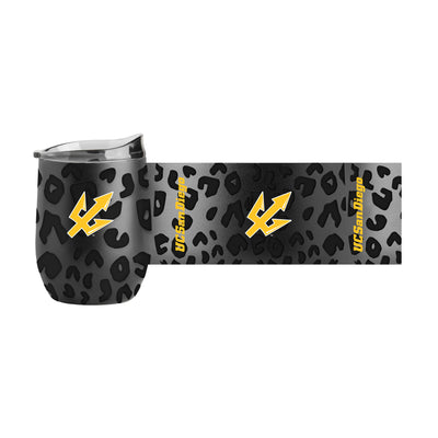 UC San Diego 16oz Leopard Powdercoat Curved Beverage - Logo Brands