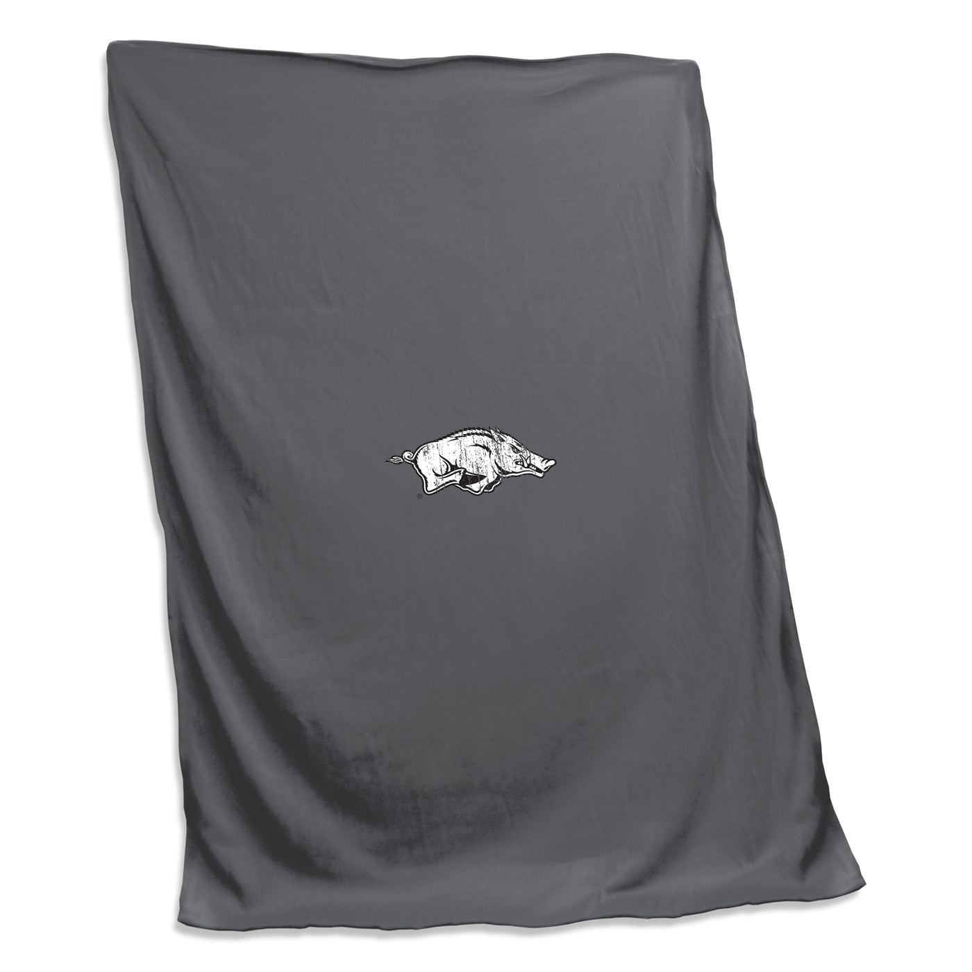 Arkansas Charcoal Sweatshirt Blanket (Screened)