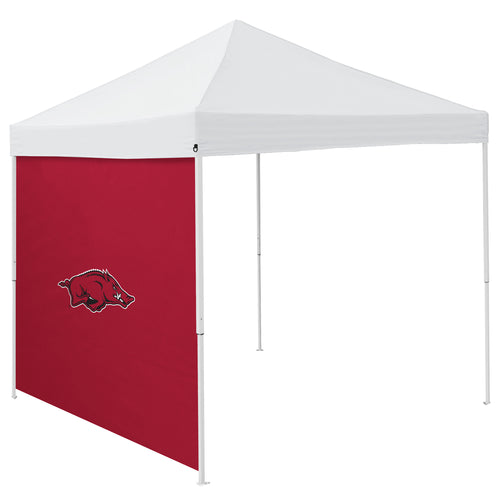 Arkansas 9x9 side panel for shelters by Logo Brands, showing durable fabric and secure attachment for outdoor shelter setup.