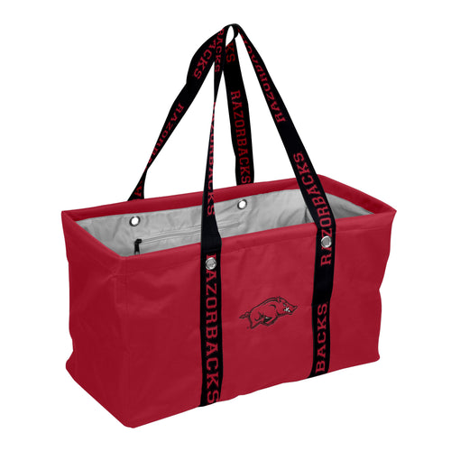 Arkansas Picnic Caddy by Logo Brands featuring a durable carrying bag with a convenient dig strap for outdoor picnics.