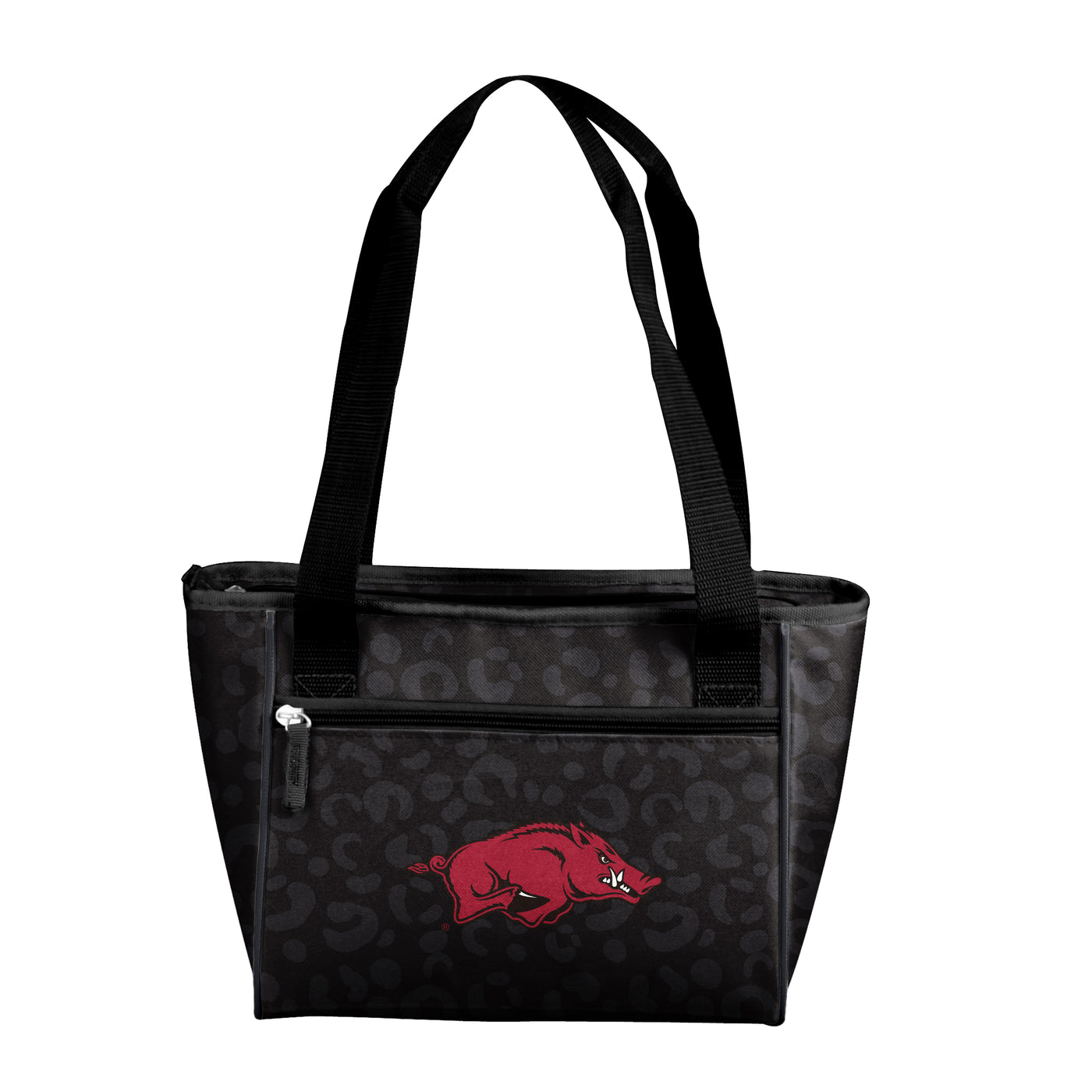 Arkansas Leopard Print 16 Can Cooler Tote