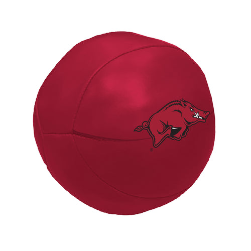 Arkansas micro soft basketball by Logo Brands, 4-inch recreation basketball for casual play and display.
