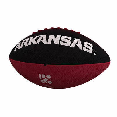 Arkansas Pinwheel Junior Size Rubber Football - Logo Brands