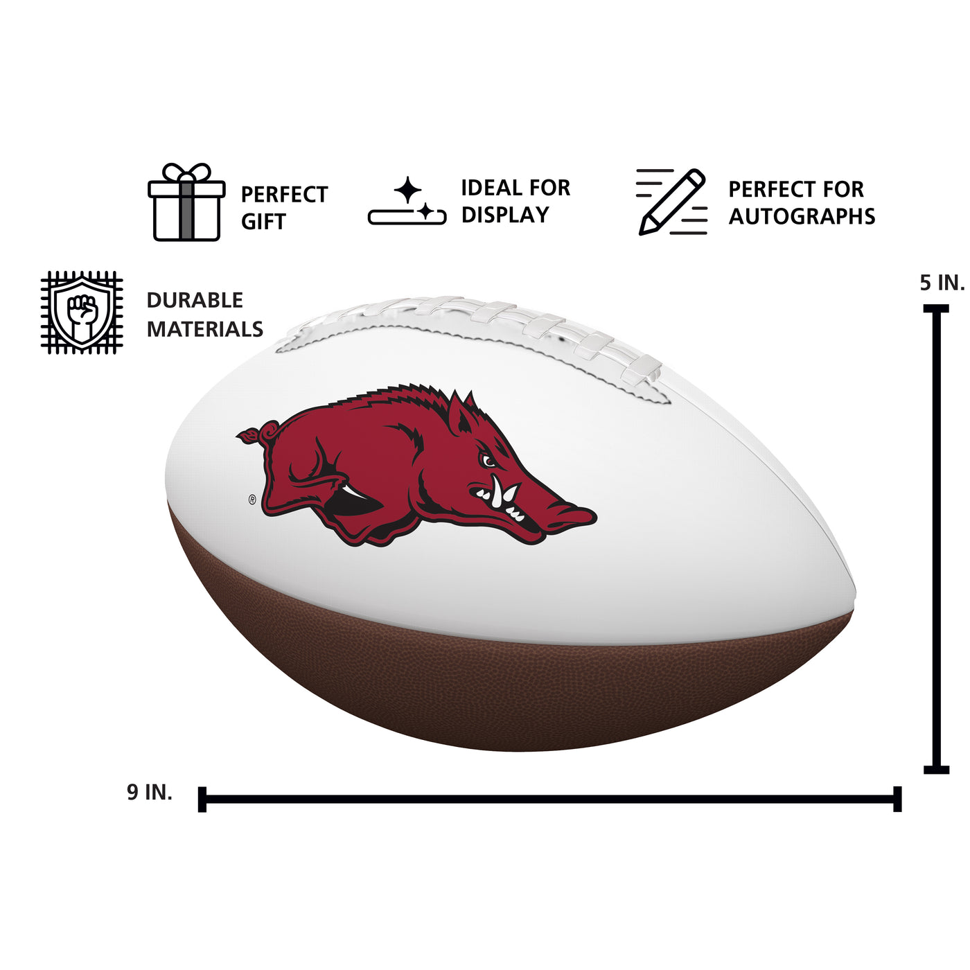 Arkansas Mini Autograph Football